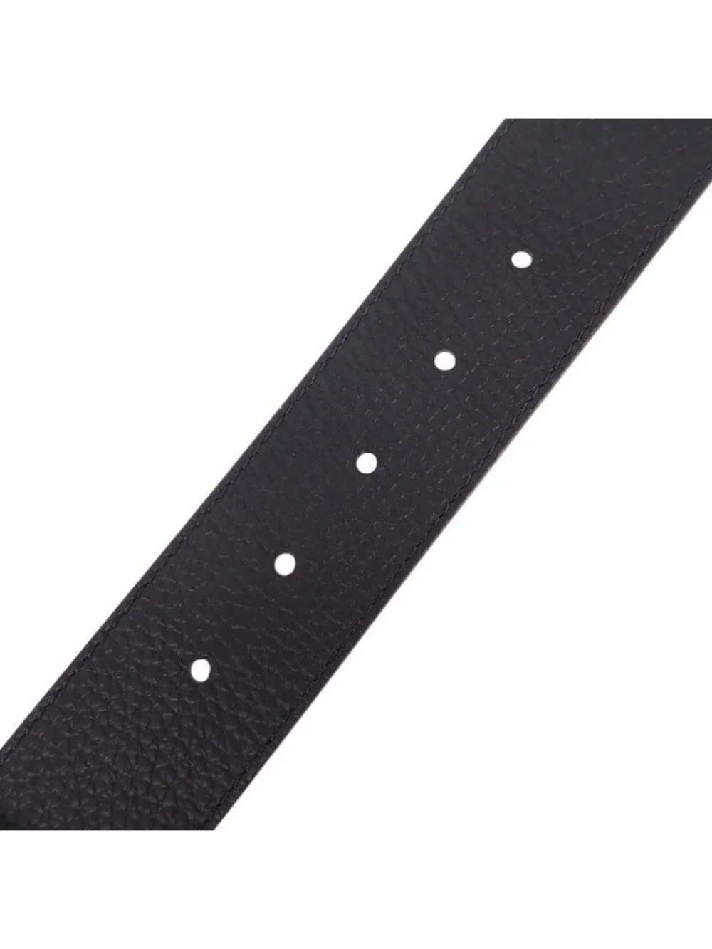 Louis Vuitton LV Optic 40 mm Belt Taurillon Leather Navy Brown Silver